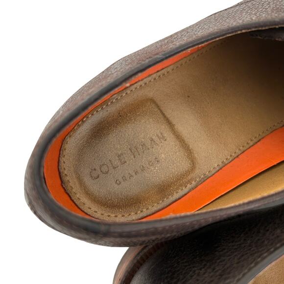 Cole Haan Grand OS Brown Leather Lace Up Loafers Sz 9.5 - Picture 5 of 8